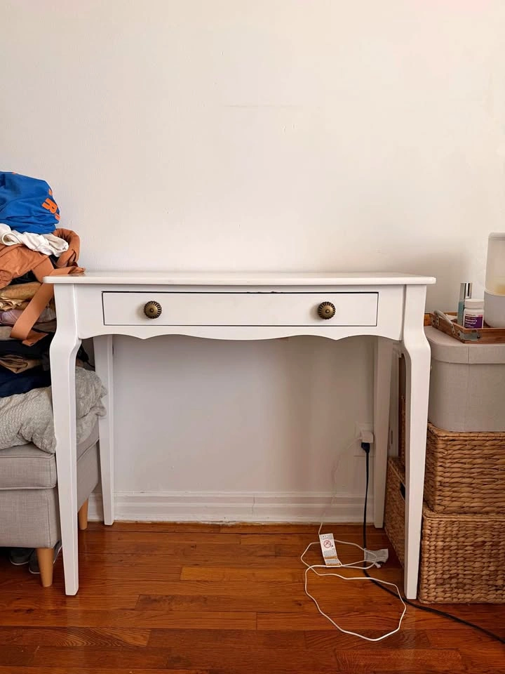 White French Country / French Provincial Console Table