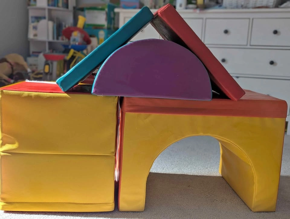 5-piece Multi-Color Foam Climbing Blocks for Toddlers