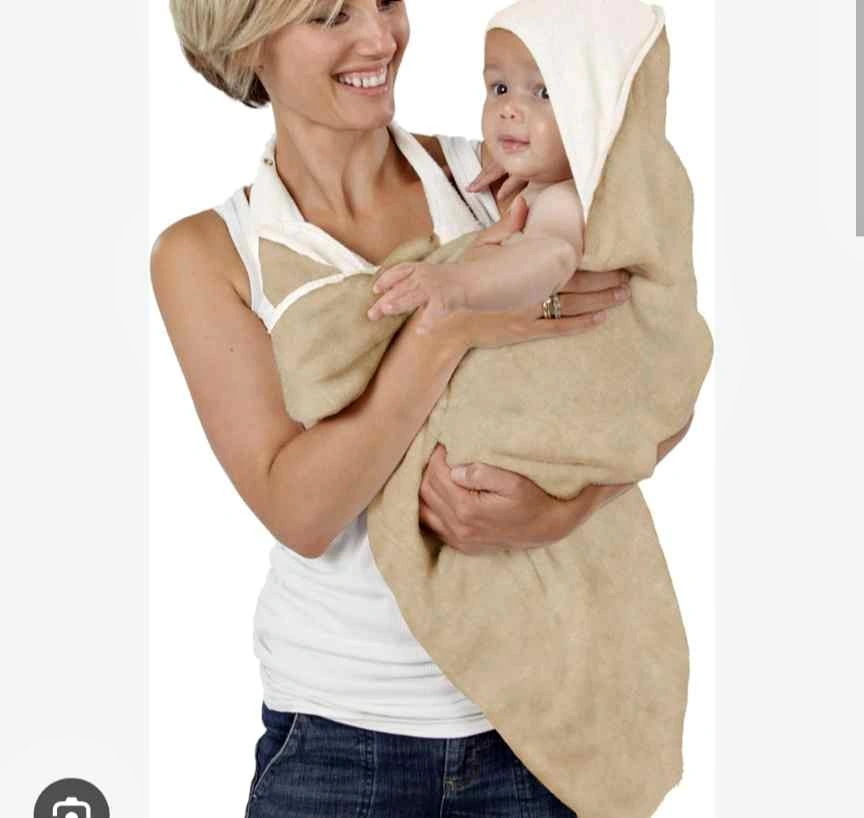 BNWT - BabyWrappers Hooded Apron Baby Bath Towel - Giftable