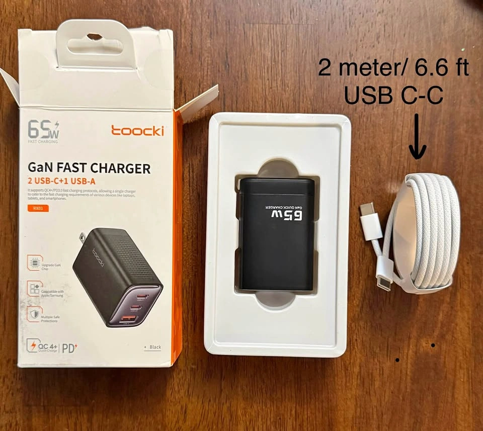 65W Fast Charger Set for MacBook, iPhone, Samsung, Dell, HP