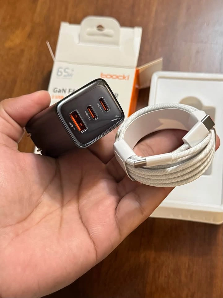 65W Fast Charger Set for MacBook, iPhone, Samsung, Dell, HP - photo 2