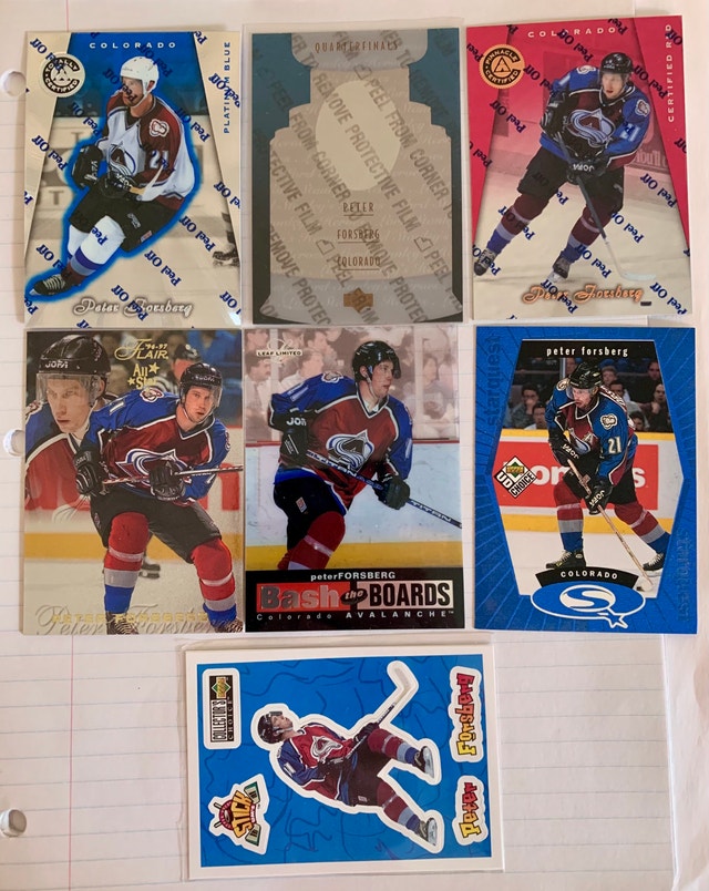 Peter Forsberg Hockey Card Collection - photo 3