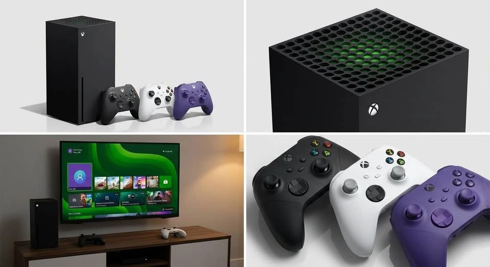 Xbox Series X (1TB) Ultimate Bundle: 3 Controllers & Games - photo 2