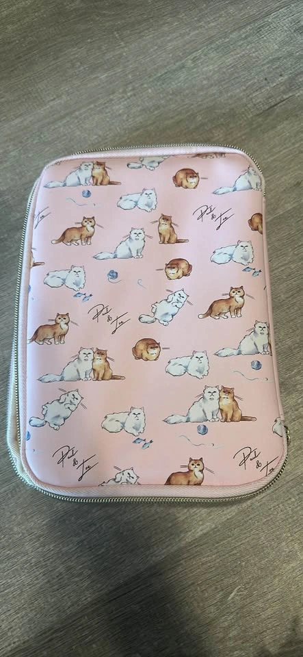 New! Paul & Joe Cat Print Organizer Pouch - photo 2