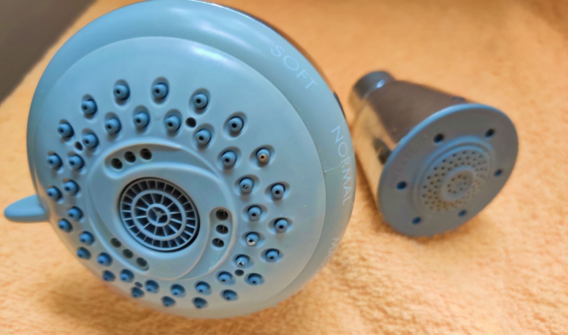 Multi-Setting Shower Head Set Blue