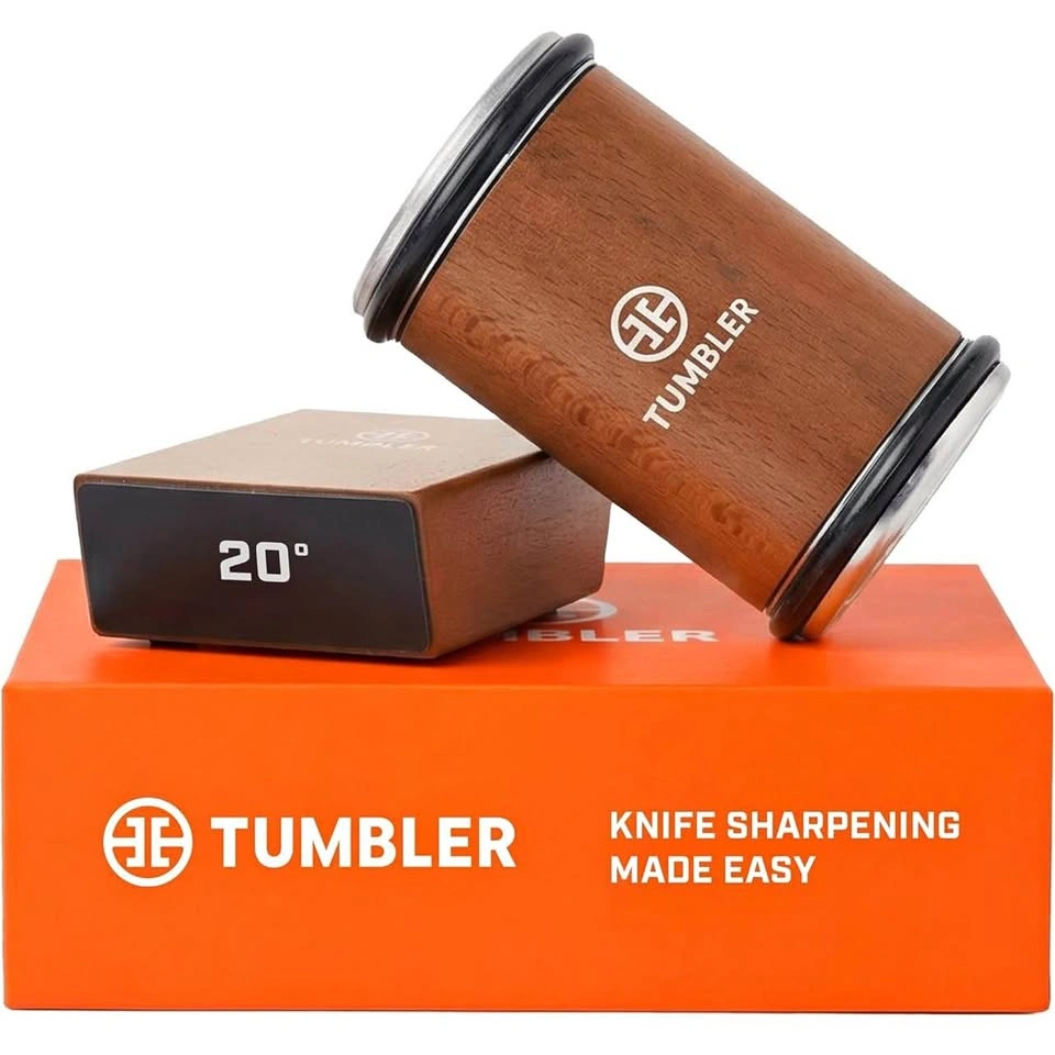 The Original Tumbler Rolling Knife Sharpener (Wood)