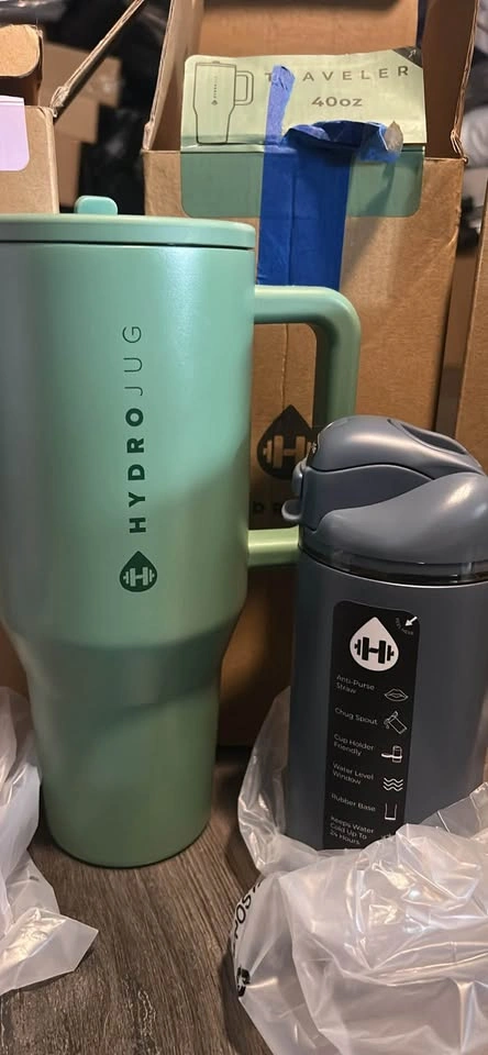 HydroJug 40oz, 32oz, 14oz, Insulated Tumbler with Handle & Straw - photo 2