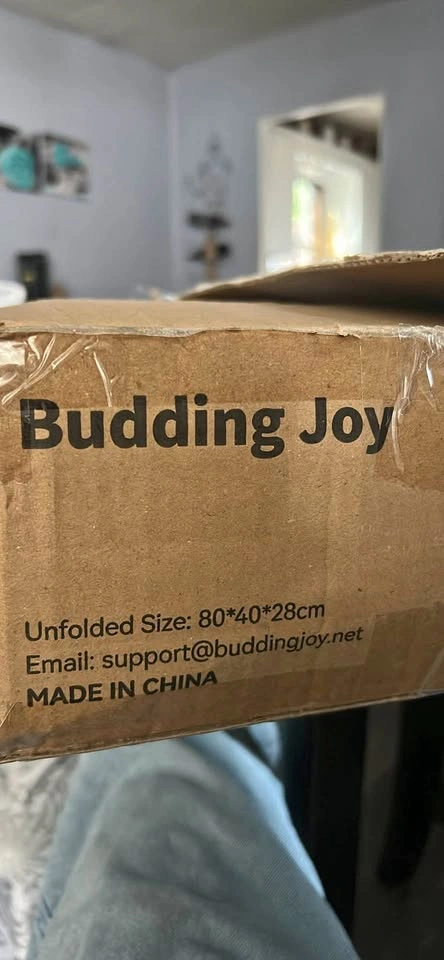 Budding Joy Black Storage Chest Trunk with Wheels 80 x 40 x 28 c