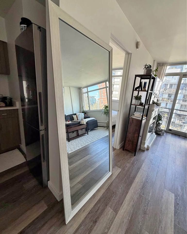 White Frame Full Length Mirror - photo 2