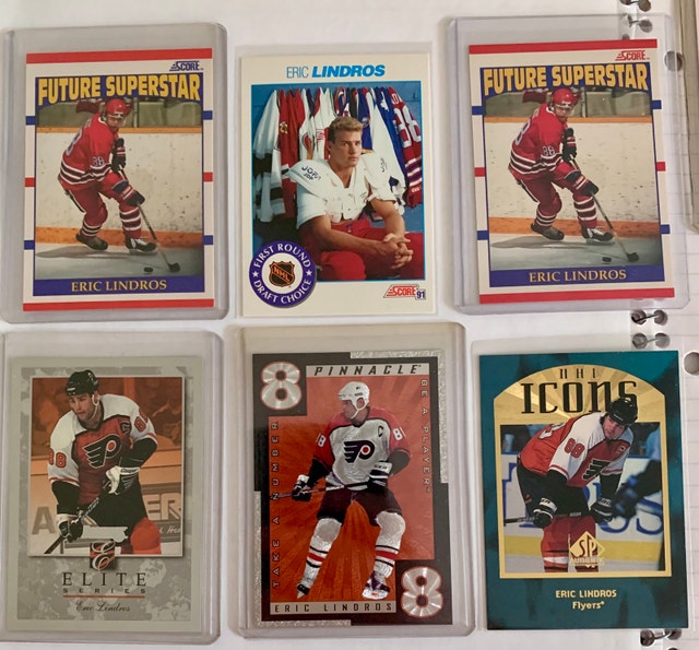 Eric Lindros Hockey Card Collection