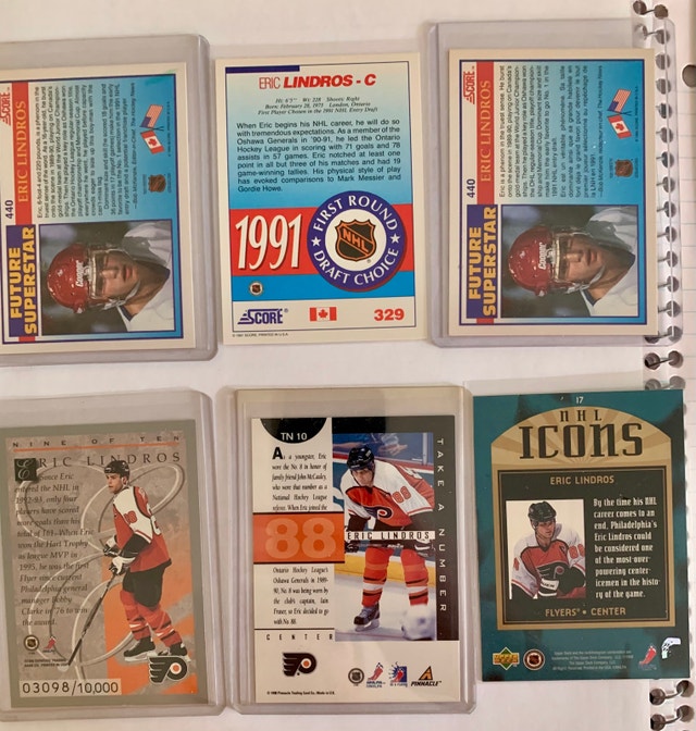 Eric Lindros Hockey Card Collection - photo 2
