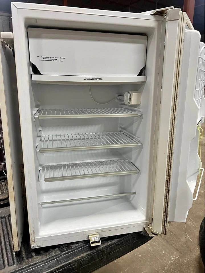 Mini Fridge with Fold-Out Table