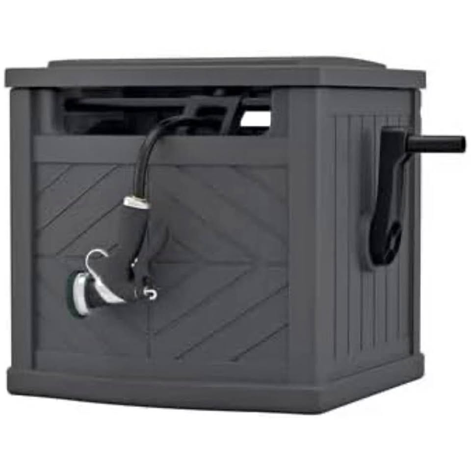 Hose Hideaway Storage Box w/ Reel