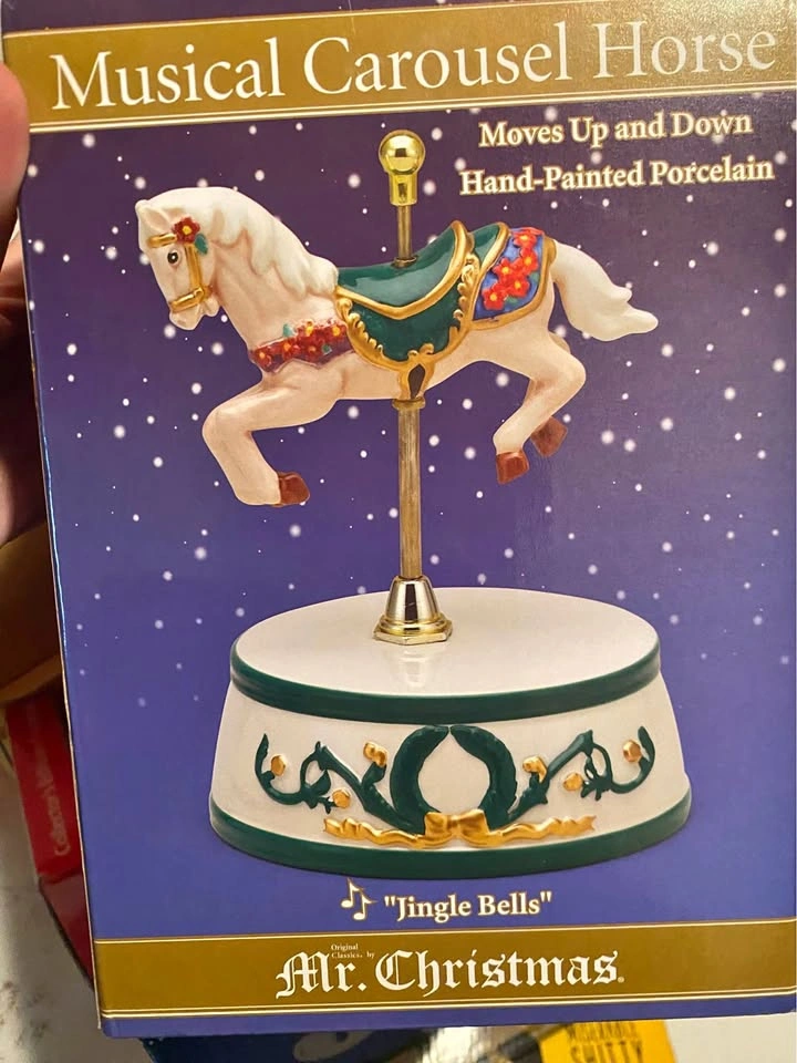 Mr. Christmas Musical Carousel Horse "Jingle Bells"