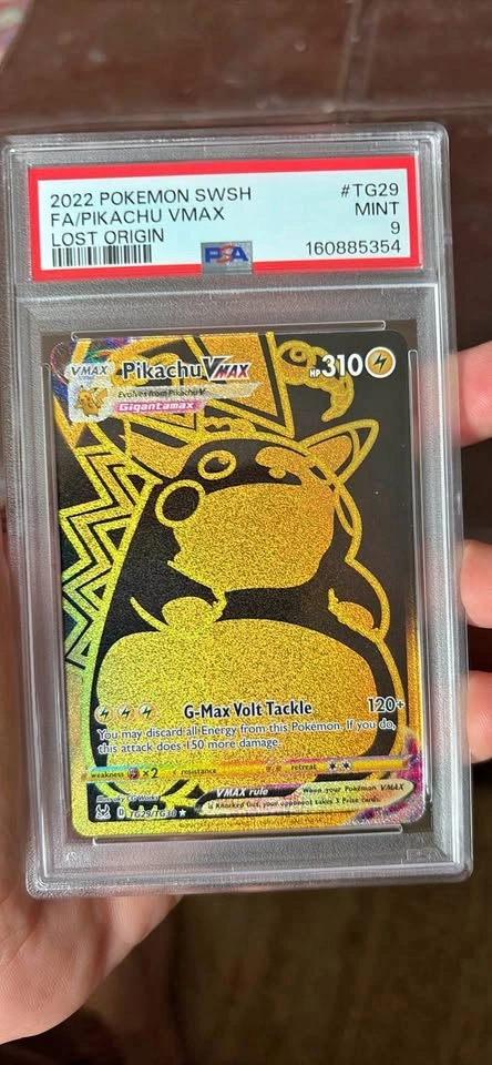 PSA 9 Pokemon Pikachu VMAX Lost Origin