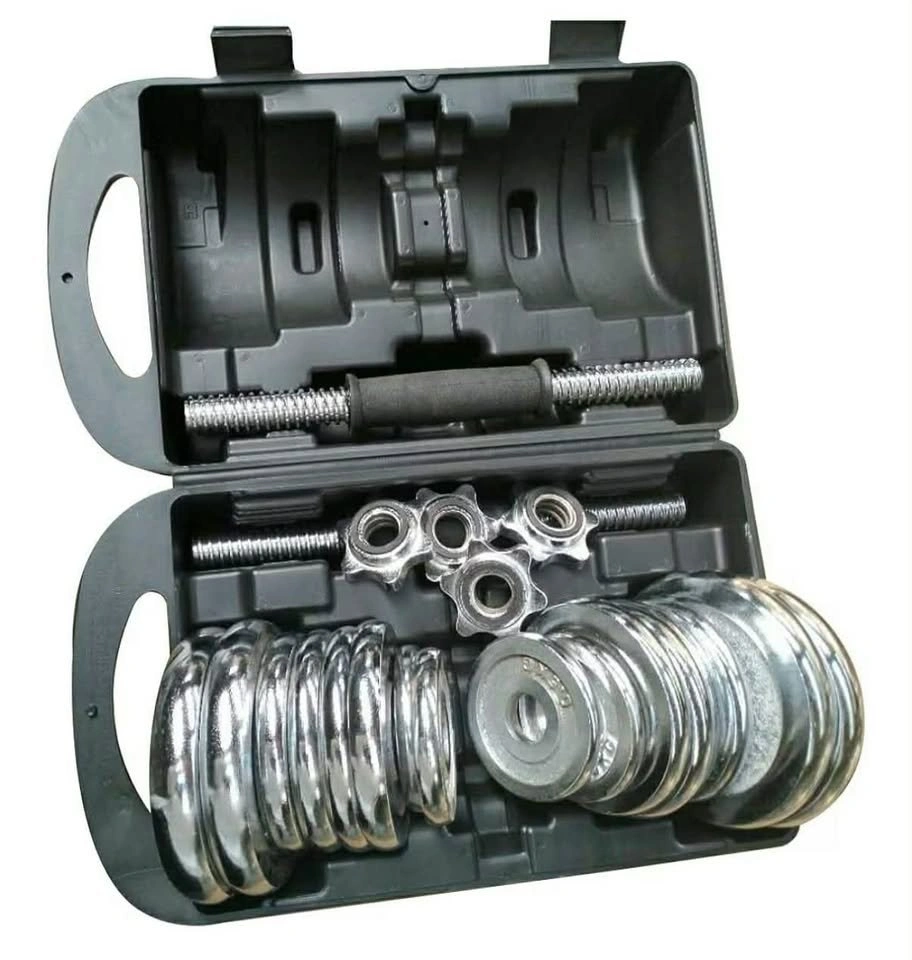 15Kg Adjustable Chrome Dumbbell Set - photo 4