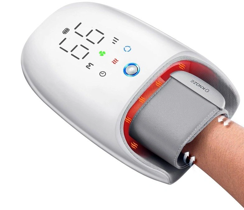 Touchscreen Cordless Hand Massager with Heat and Cooling