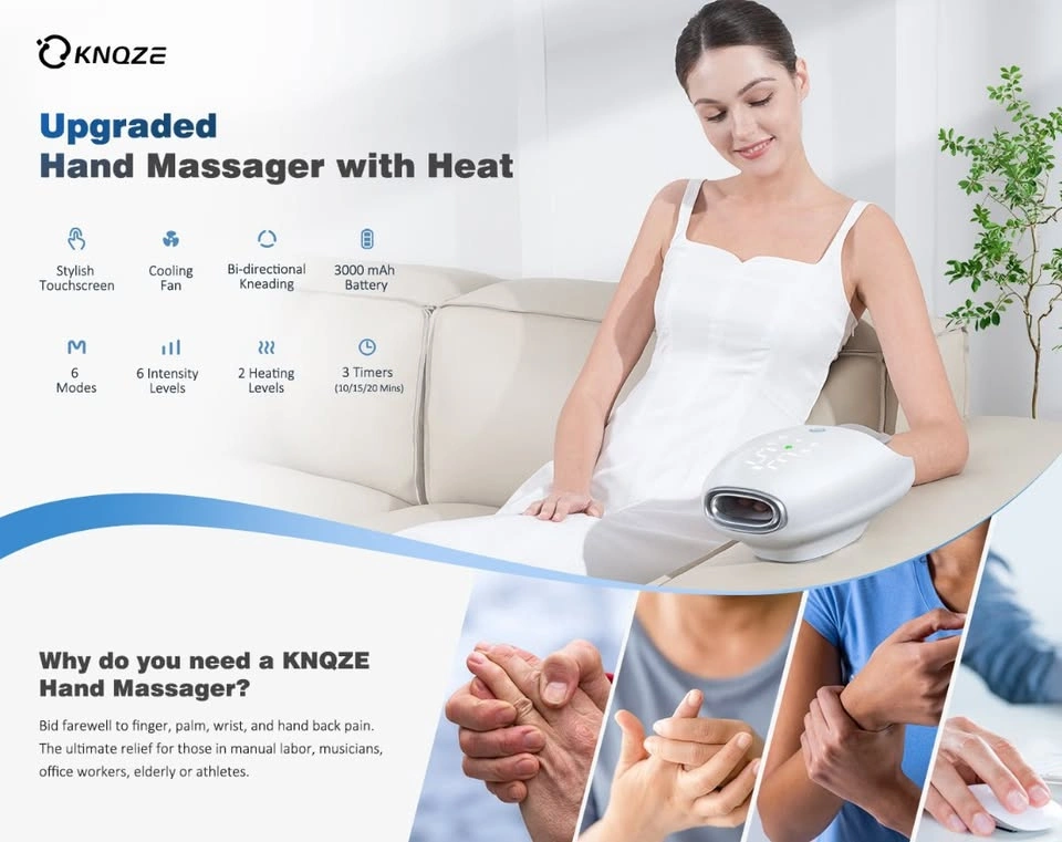 Touchscreen Cordless Hand Massager with Heat and Cooling - photo 2