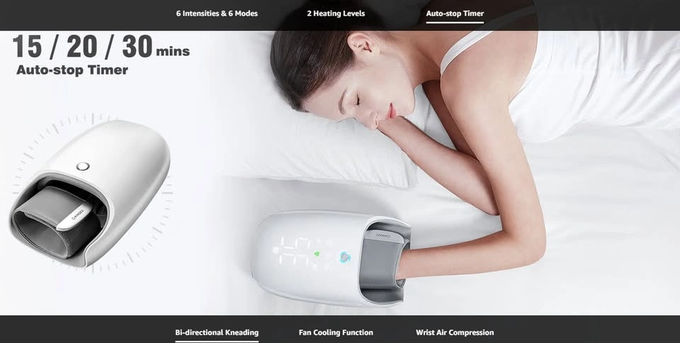 Touchscreen Cordless Hand Massager with Heat and Cooling - photo 5