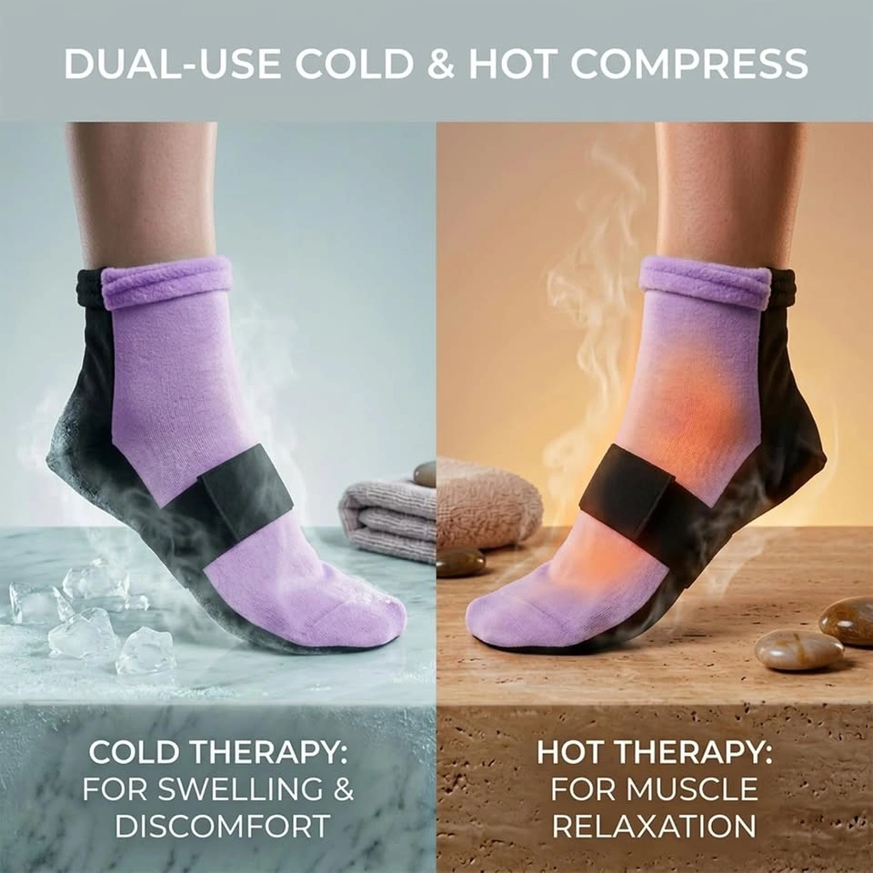 Cold Therapy Reusable Gel Socks for Foot and Heel Pain - photo 3