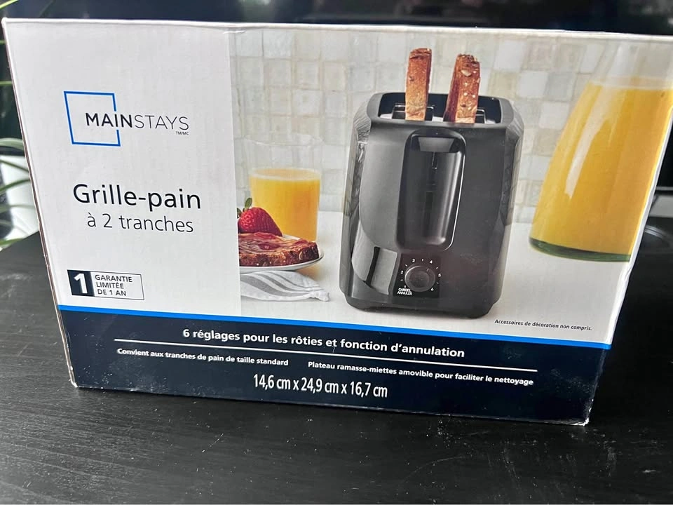 Mainstays 2-Slice Toaster (Brand New-Unopened)