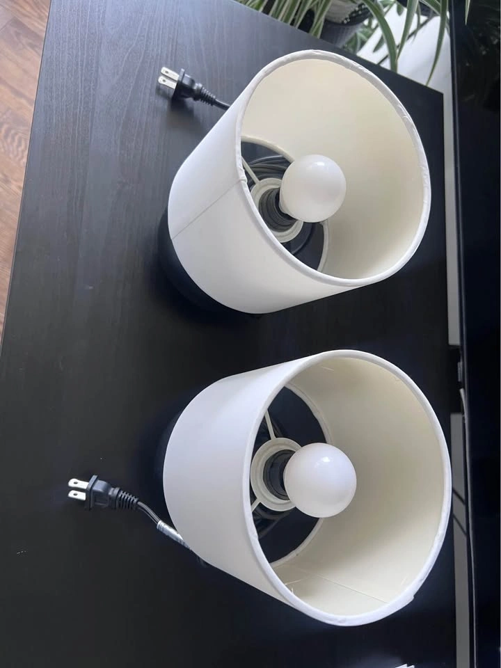 2x Ikea Bedside Lamps with 2 new Smart Bulbs (Price negotiable) - photo 2