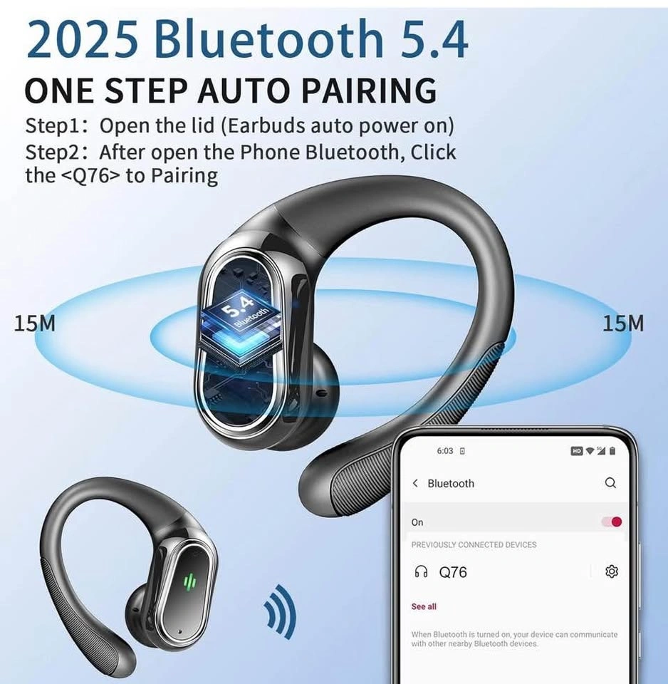 Wireless Earbuds, Bluetooth 5.4 Headphones - 50H Playtime - photo 2