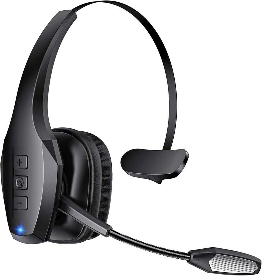 Wireless Headset with Mic, Dual Noise Cancelling, Mute Button