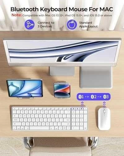 Slim Bluetooth Keyboard and Mouse Combo - Brand New! - photo 2
