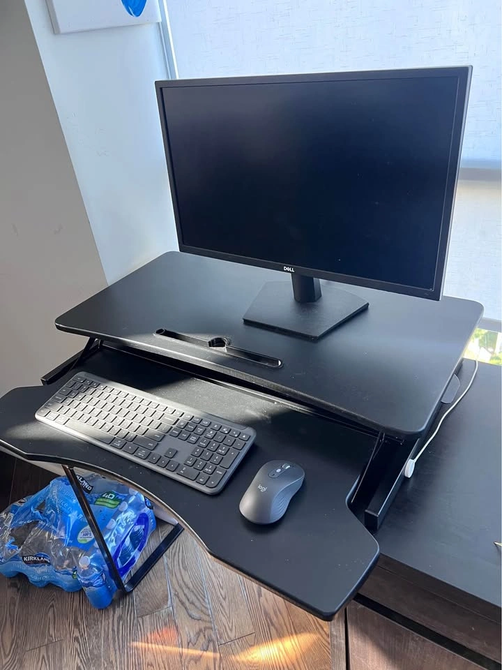 Black Standing Desk Converter (Price negotiable) - photo 4