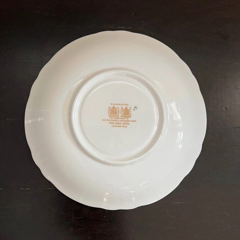 Paragon Double Warrant Rare Pattern Cabbage Rose Pale Blue Sauce - photo 3