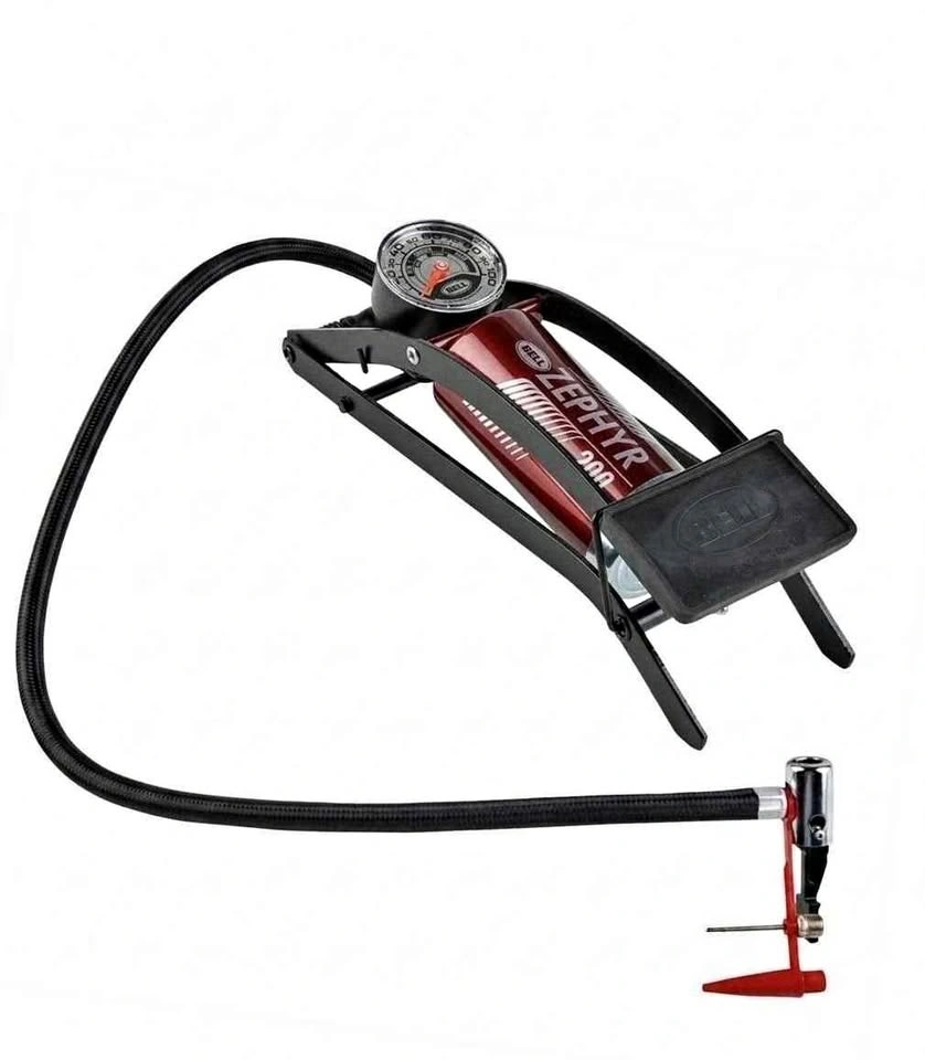 Bell Zephyr 200 Foot Pump for tyres and football