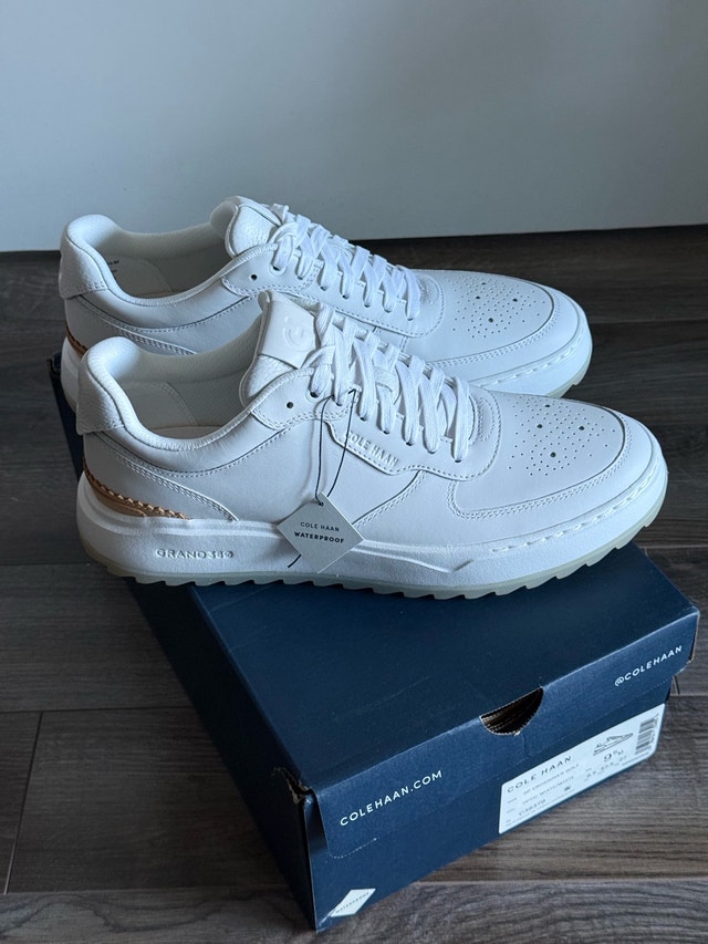 Cole Haan GrandPro men’s white leather sneakers - photo 3