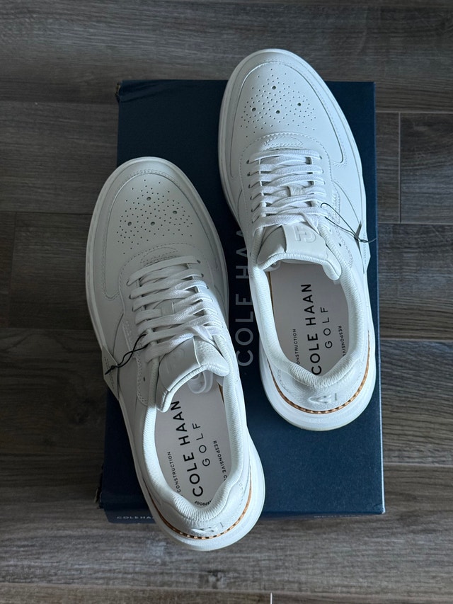 Cole Haan GrandPro men’s white leather sneakers - photo 4