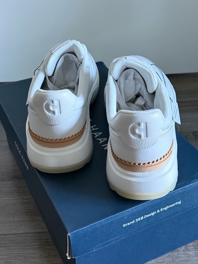 Cole Haan GrandPro men’s white leather sneakers - photo 5