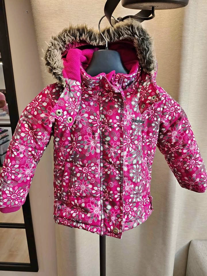 OshKosh B'gosh Girls' Floral Winter Puffer Jacket 4T size