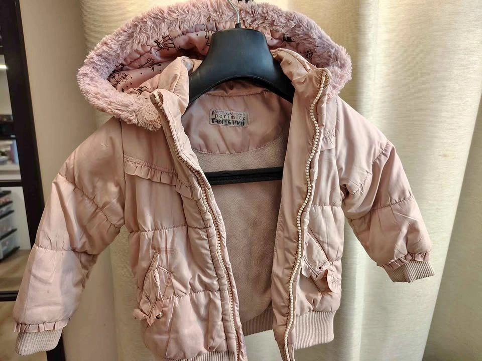 Perimitz Pink Puffer Jacket for Girls