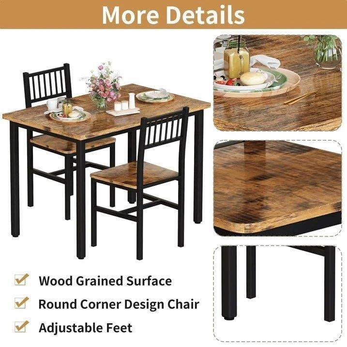 New Dining Table with 2 Chairs - Delivery Available - photo 4