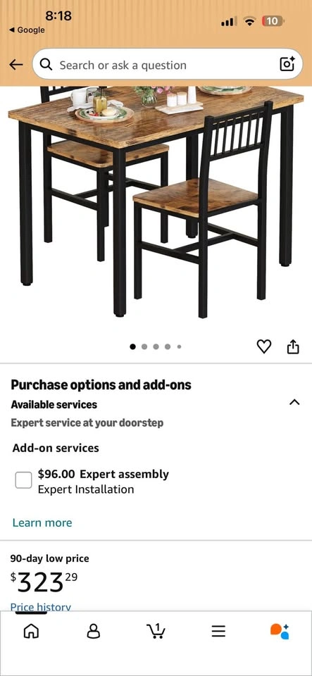 New Dining Table with 2 Chairs - Delivery Available - photo 5