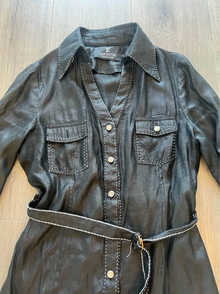 Black button up Shirt Dress