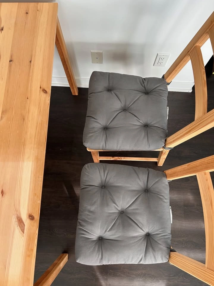 IKEA INGO Dining Table + 4 IVAR Chairs – Solid Pine - photo 4