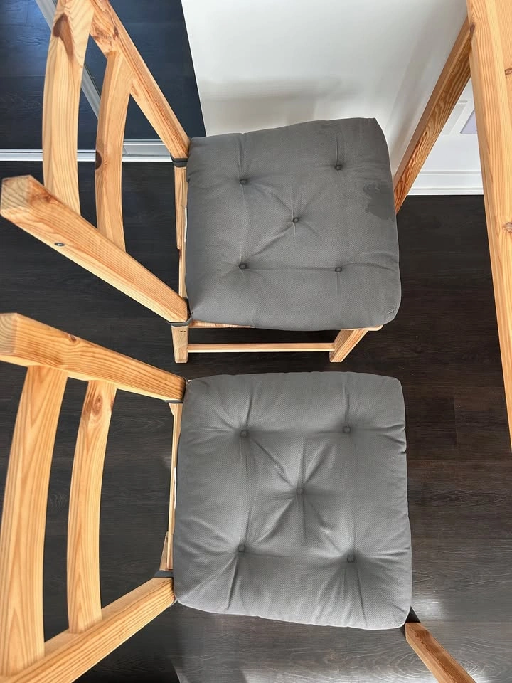 IKEA INGO Dining Table + 4 IVAR Chairs – Solid Pine - photo 5