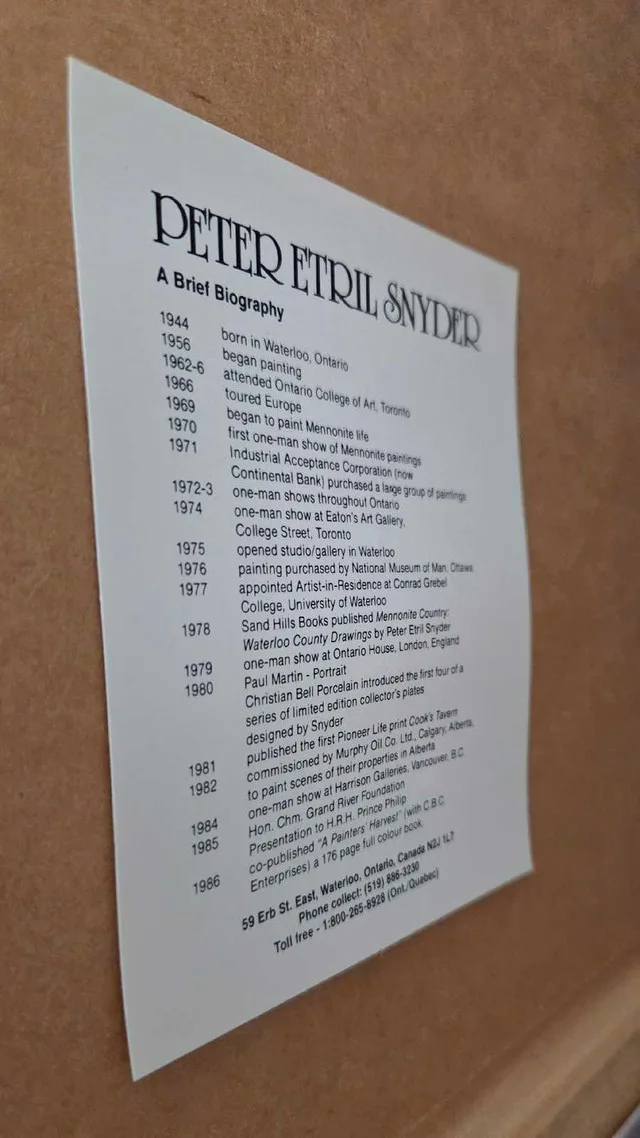 Large vintage frame, Peter Etril Snyder image indicator(7)