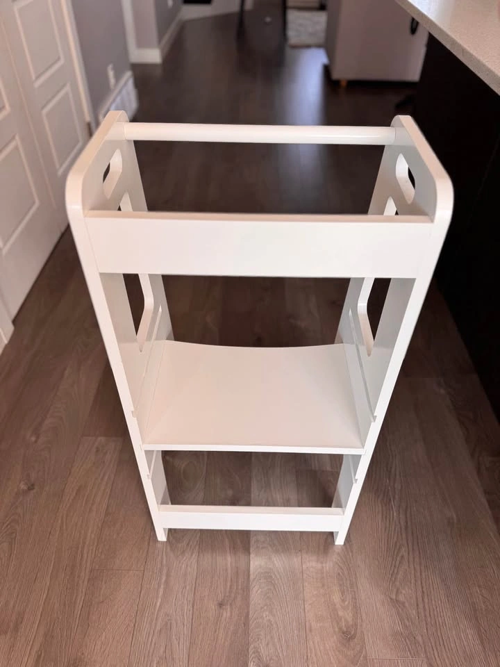 White Toddler Learning Tower Kitchen Helper Stool - photo 5