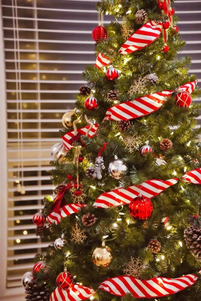 7.5ft Pre-Lit Christmas Tree, Used Once, Multi-Color Lights