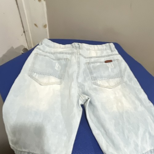 Men's Light Wash Distressed Denim Shorts 5-Pocket 11" - photo 2