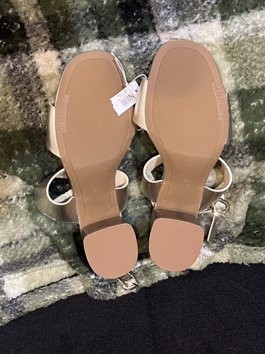 Old Navy Women's Gold Strappy Block Heel Sandals Size 6 - photo 2