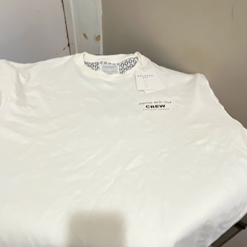 Denim & Flower Men’s XL White Crew Neck Short Sleeve Tee