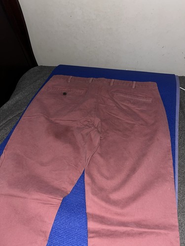 GAP Men’s Pink Solid Chino Slim Straight Flat Front Button Casua - photo 2