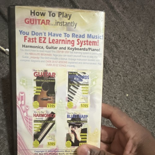 Harmonica Music Publishing How To Play Guitar...instantly VHS +1 - photo 2